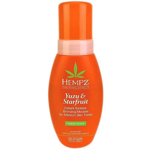 Hempz Yuzu & Starfruit Instant Sunless Bronzing Mousse for Medium Skin Tones - LuxuryBeautySource.com