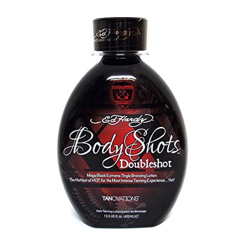 Ed Hardy Body Shots Doubleshot Tanning Lotion - LuxuryBeautySource.com