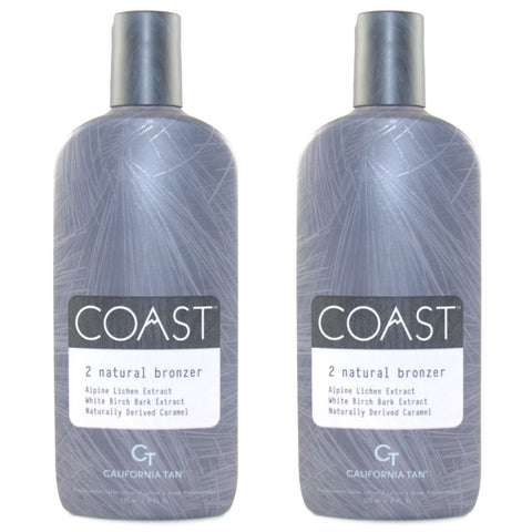 2 Bottle Special - California Tan Coast Step 2 Natural Bronzer Tanning Lotion