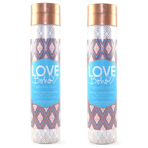 2 Bottle Special - Swedish Beauty Love Boho Positive Vibes DHA Bronzer Tanning Lotion