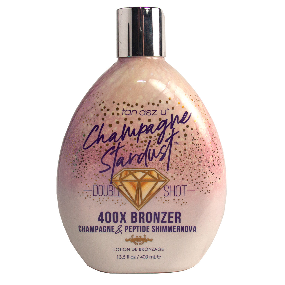 Tan Asz U Champagne Stardust Tanning Bed Lotion Bottle
