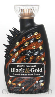 Devoted Creations Black & Gold Tanning Lotion - LuxuryBeautySource.com