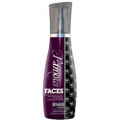 Devoted Creations Famous Faces Tanning Lotion - LuxuryBeautySource.com