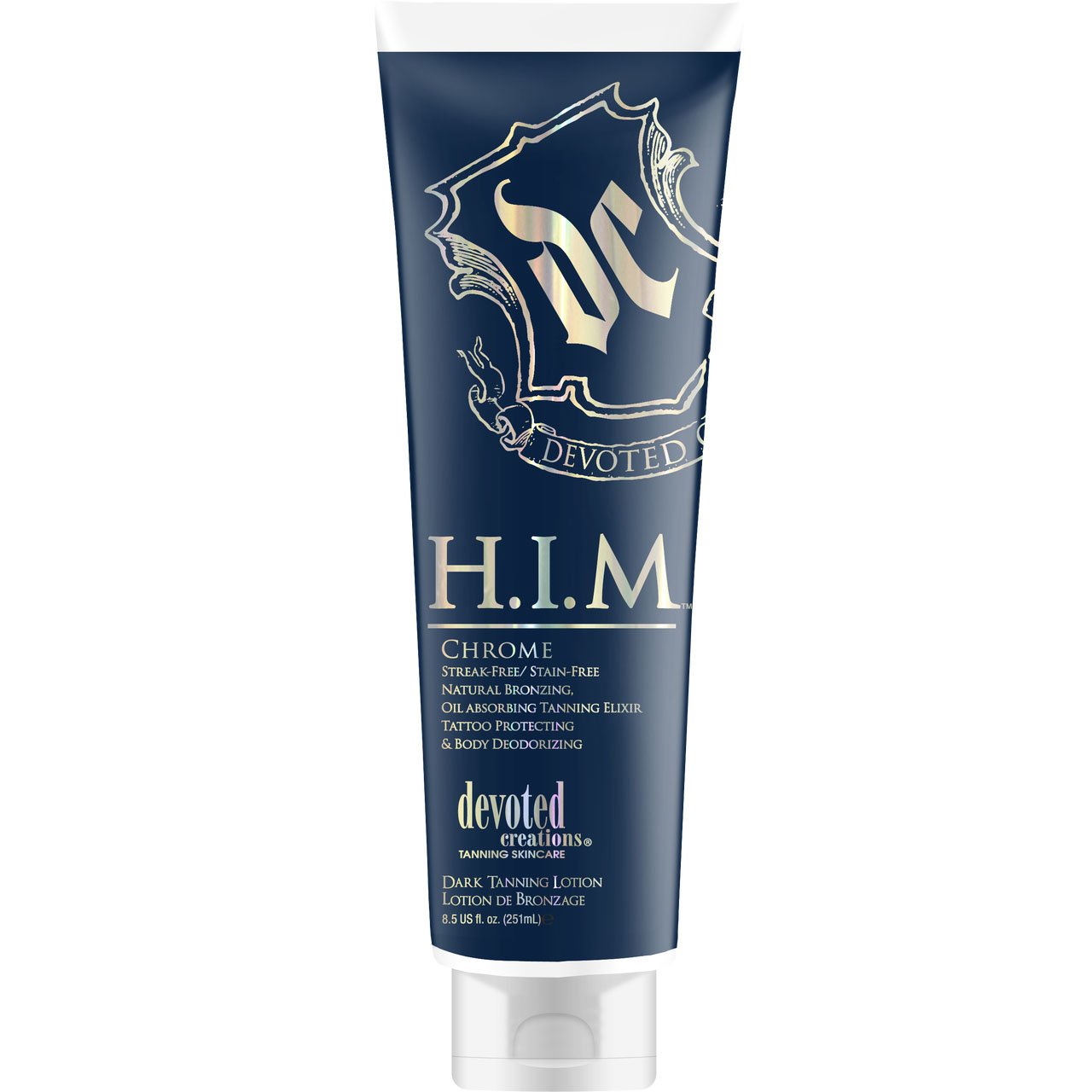 Devoted Creations H.I.M. Chrome Tanning Lotion - LuxuryBeautySource.com
