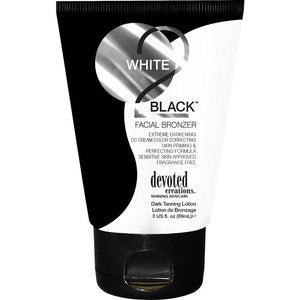 Devoted Creations White 2 Black Facial Bronzer Tanning Lotion - LuxuryBeautySource.com