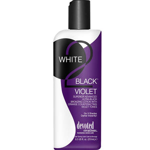 Devoted Creations White 2 Black Violet Tanning Lotion - LuxuryBeautySource.com