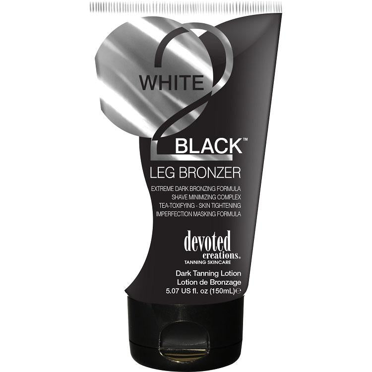 Devoted Creations White 2 Black Leg Bronzer Tanning Lotion - LuxuryBeautySource.com