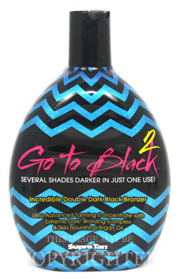 Supre Go to Black 2 Double Dark Bronzer Tanning Lotion - LuxuryBeautySource.com