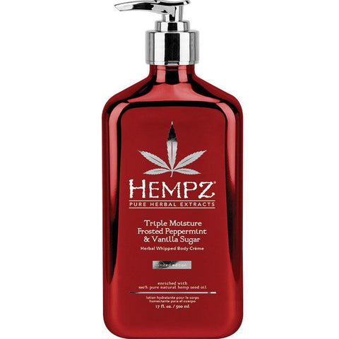 Hempz Frosted Peppermint & Vanilla Sugar Moisturizer - LuxuryBeautySource.com