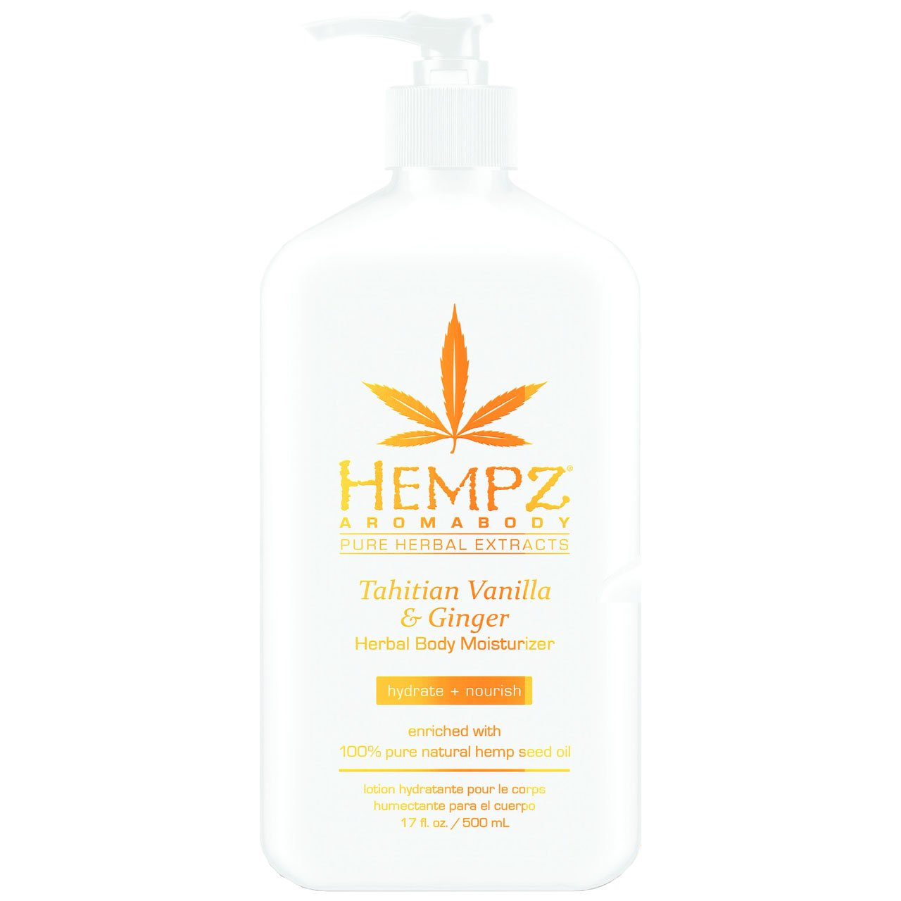 Hempz Tahitian Vanilla & Ginger Moisturizer - LuxuryBeautySource.com