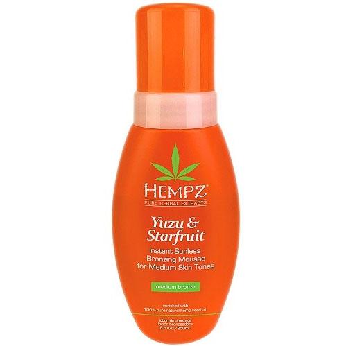 Hempz Yuzu & Starfruit Instant Sunless Bronzing Mousse for Medium Skin Tones - LuxuryBeautySource.com