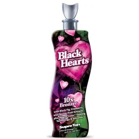 Supre Tan Black Hearts Tanning Lotion - LuxuryBeautySource.com
