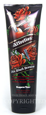 Supre Affection 20X Black Bronzer Tanning Lotion - LuxuryBeautySource.com